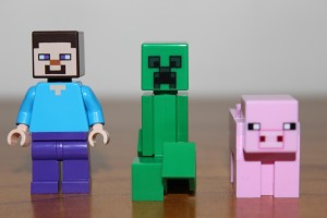 Steve, Creeper and Pig