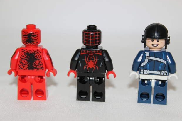 Rear view of the mini figures