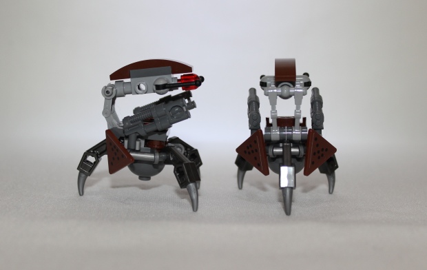 Side and rear view of the Destroyer Droids